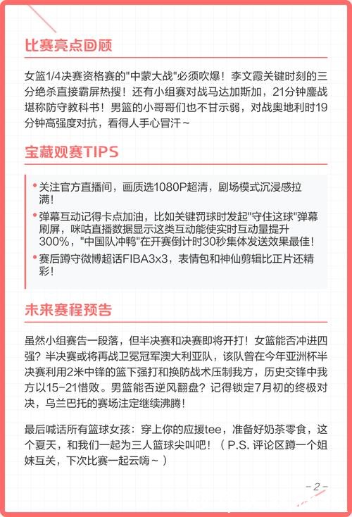 篮球世界杯直播在线观赛攻略